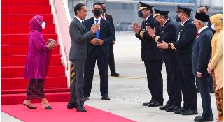 Presiden Jokowi Tiba di Tanah Air Usai Kunjungi 4 Negara