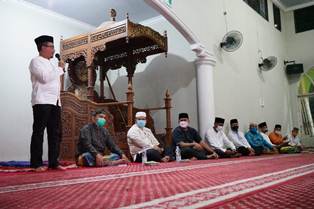 Safari Ramadan di Kecamatan Sungai Mandau Sekda Siak, Ingatkan Warga Tetap Patuhi Prokes