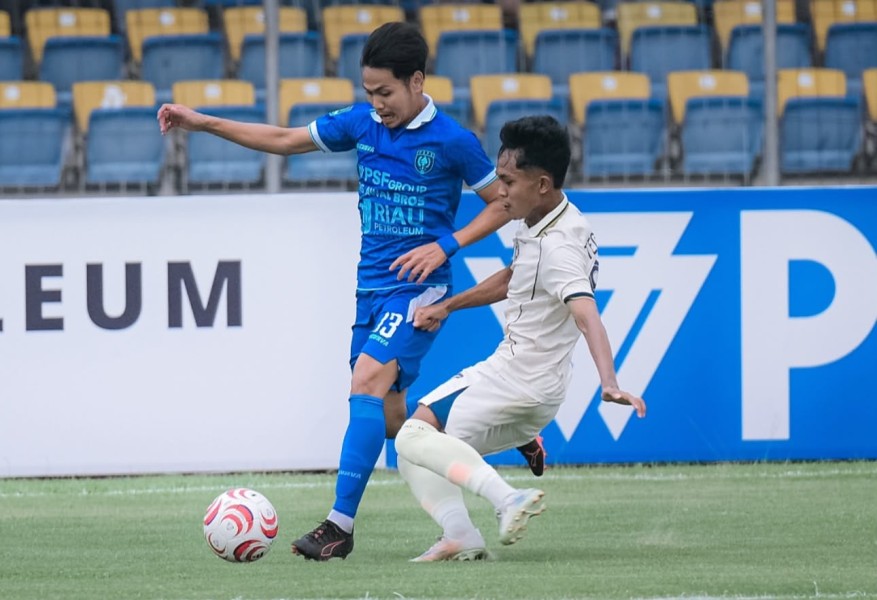 Sempat Tertinggal, PSPS Pekanbaru Paksa Persiku Kudus Imbang 1-1 di Babak Pertama