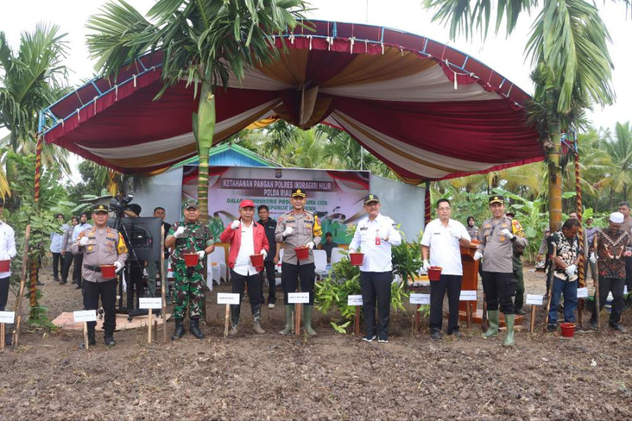 Polres Inhil Implementasi Asta Cita Presiden Dalam Ketahanan Pangan