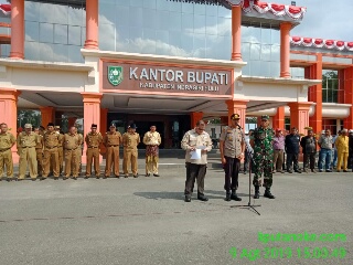 Kapolres Inhu Minta Camat, Kades & MPA Tangap Karlahut