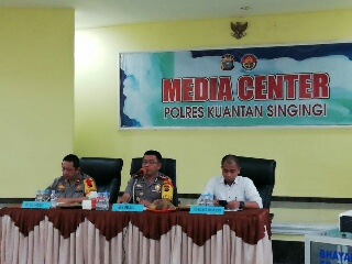 Ini Yang Disampaikan Kapolres Kuansing  ke Wartawan