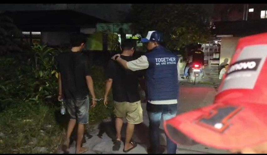 Polisi Gerebek Kampung Narkoba Pekanbaru, 10 Orang Diamankan