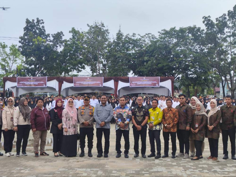 1.267 Anggota KPPS Marpoyan Damai Dilantik, Ini Pesan dari Kapolsek Bukit Raya