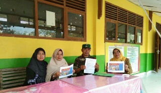 Tiga Babinsa Kodim 0302 Inhu Sosialisasi Karya Tulis ke Sekolah Tingkat SMA