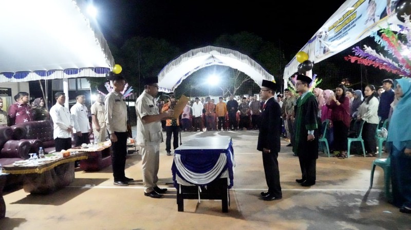 Lantik PJ Kades di Sentajo, Bupati Suhardiman Sampaikan Program Berobat Gratis