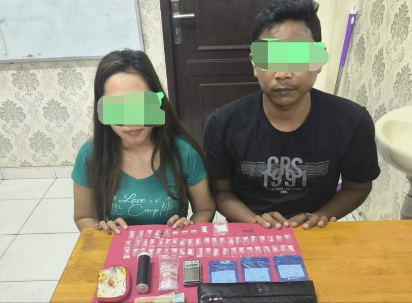 Kompak Jualan Sabu, Pasutri Kena Ciduk Polres Siak