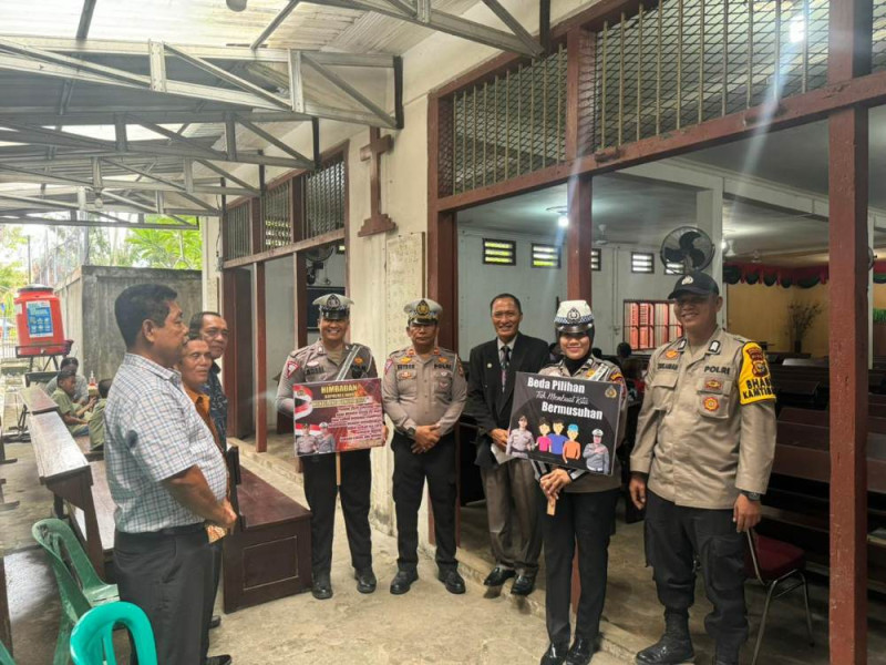 Program Minggu Kasih, Polres Inhu Sosialisasi Pilkada Damai