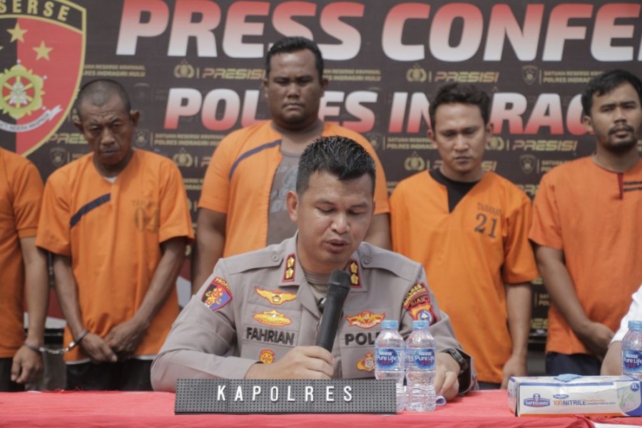 Polres Inhu Tangkap 10 Komplotan Curanmor dan Pemalsuan STNK