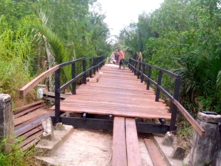 Terus Digesa, Penanganan Darurat Fungsional Jembatan Sungai Pinggan Capai 55 Persen