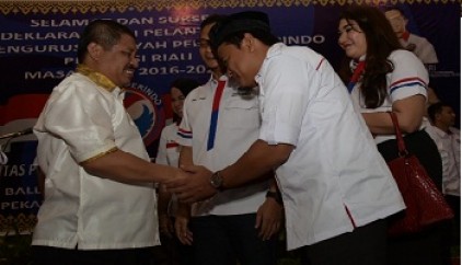  Bupati Amril Berharap Pemuda Perindo Riau Bersama-sama Majukan Daerah