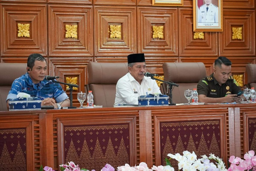 Bupati Siak Pimpin Rapat Forkopimda dan Sosialisasi Percepatan Pembentukan Koperasi Desa Merah Putih
