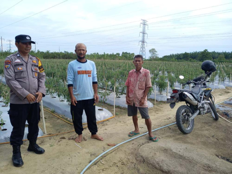 Cooling System Pasca Pemungutan Suara, Bhabinkamtibmas Simpang Belutu Dekatkan Diri dengan Masyarakat