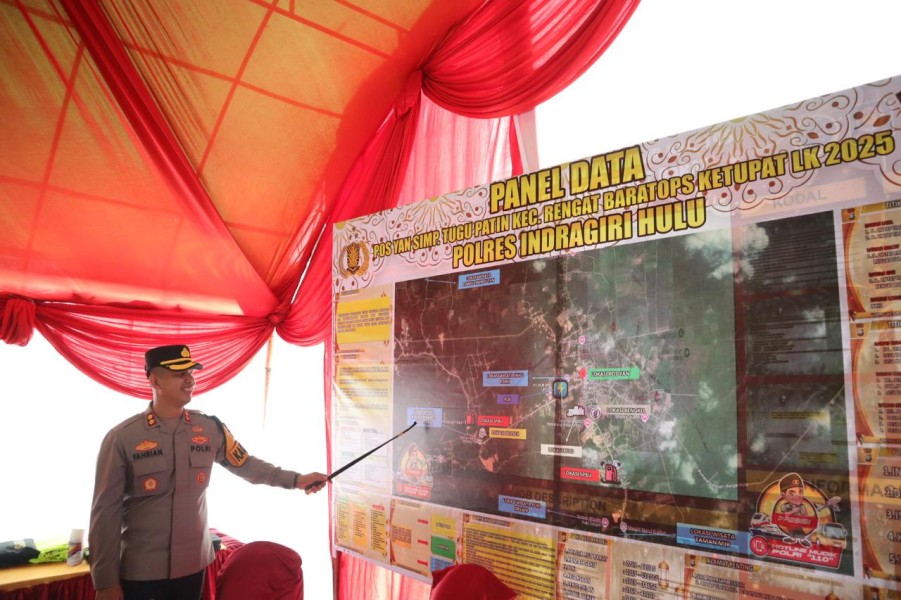 Agar Mudik Aman dan Tenang, Kapolres Inhu Pantau Pospam dan Posyan