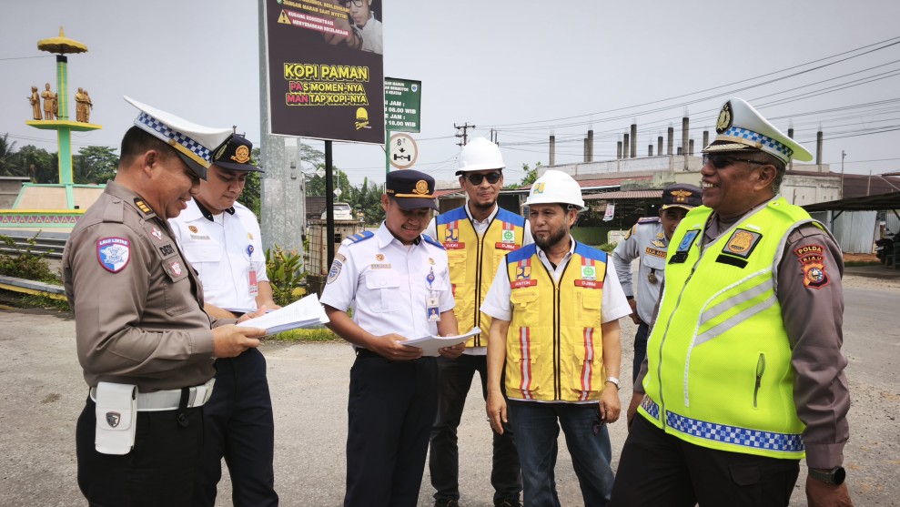 Keselamatan Terancam! Ditlantas Temukan Jalan Rusak dan Marka Pudar di Rengat
