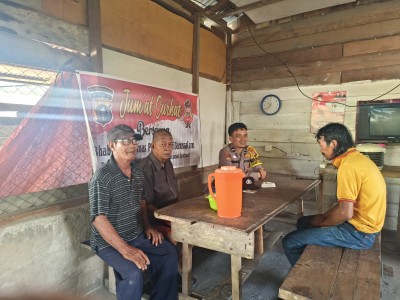 Bhabinkamtibmas Polsek Bonai Darussalam Gelar Jum’at Curhat dan Cooling System