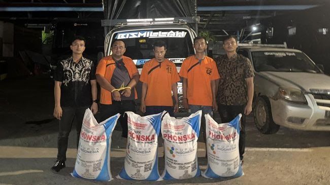 Satu Truk Pupuk Subsidi Diselewengkan, Dari Lampung Dijual di Inhu