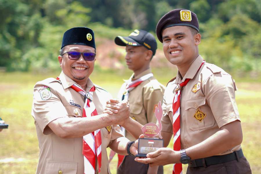Perkemahan Sabtu Minggu Saka Wira Kartika Ditutup, SMKN 1 Minas Raih Juara 3