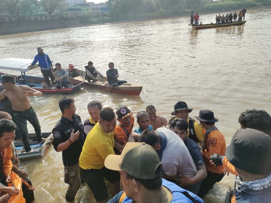 Satu Korban Tenggelam di Sungai Indragiri Rengat Berhasil Ditemukan