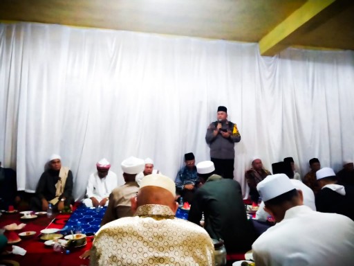 Kapolsek Kunto Darussalam Gelar Cooling System di Desa Kota Intan Pasca Pilkada 2024