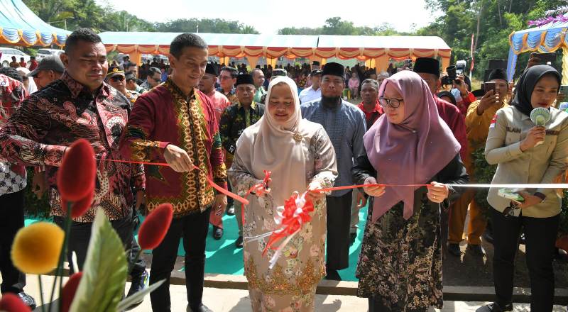 Bupati Kasmarni Resmikan Penegerian 3 Sekolah di Rupat