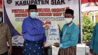500 KK Terdampak Covid-19 di Siak Kembali Terima Bantuan Sembako dari Pemkab 