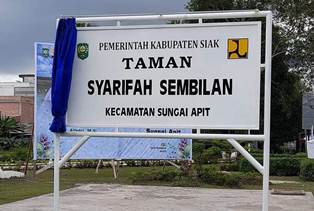 Polemik Nama Taman di Kecamatan Sungai Apit, Ketua LAM Minta Nama Syarifah Sembilan di Ganti