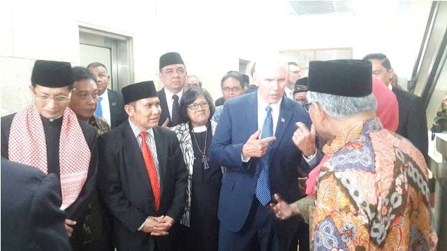 Sambangi Istiqlal, Rusli Effendi Sambut Wapres AS
