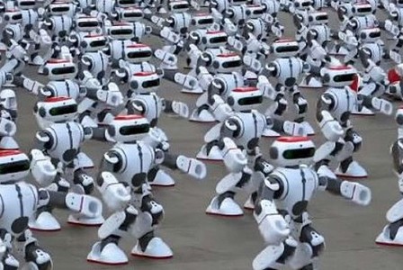 Pesta Dansa Robot di Cina Pecahkan Rekor Dunia