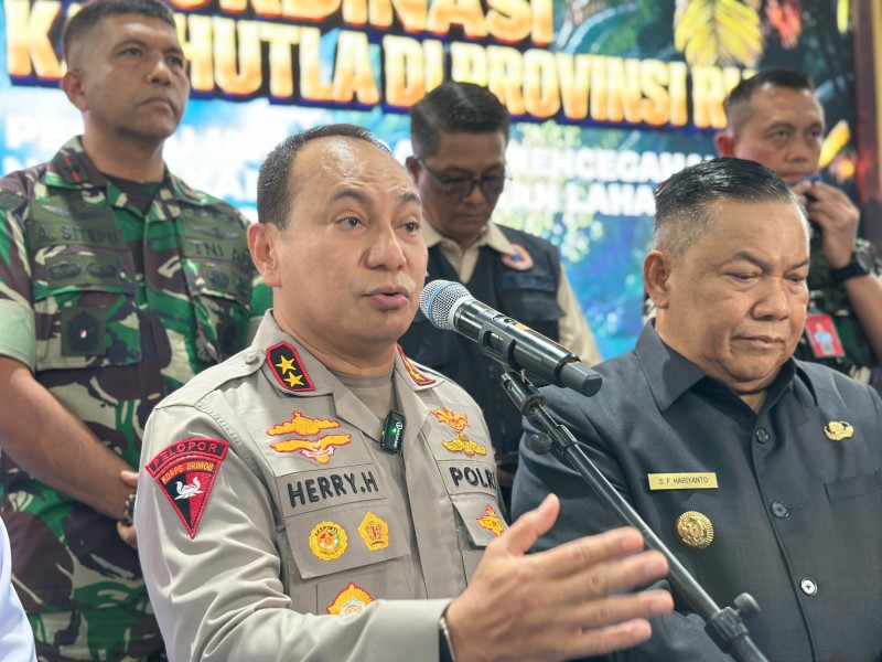 Polda Riau Ungkap 35 Kasus Karhutla, 38 Orang Jadi Tersangka