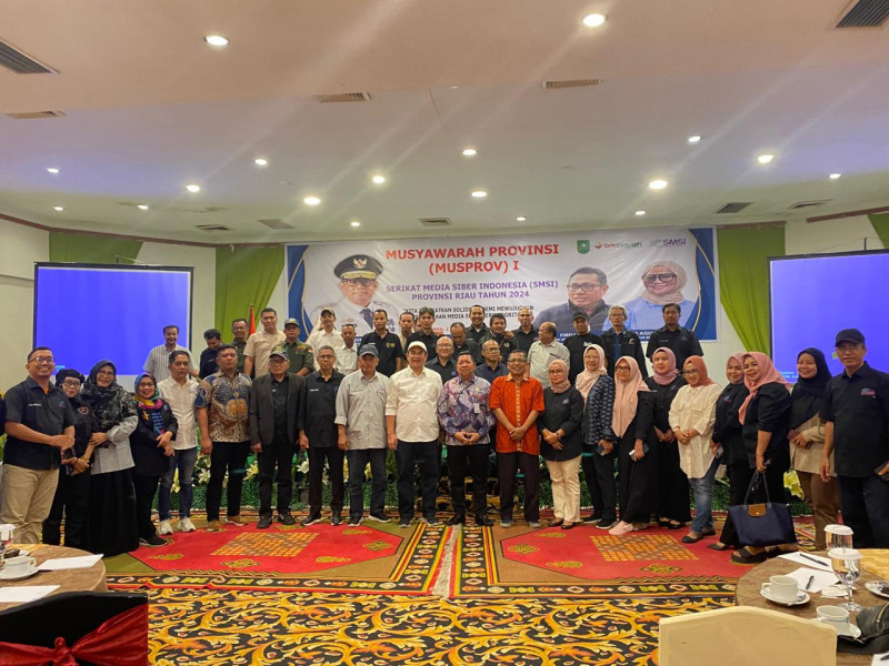 Buka Musprov I SMSI Riau, Pj Gubri Ajak Media Ciptakan Suasana Kondusif  di Masa Kampanye Pilkada Serentak