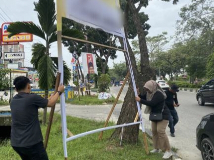 Sisir APK Salahi Aturan, 168 Spanduk Kena Angkut Tim Gabungan
