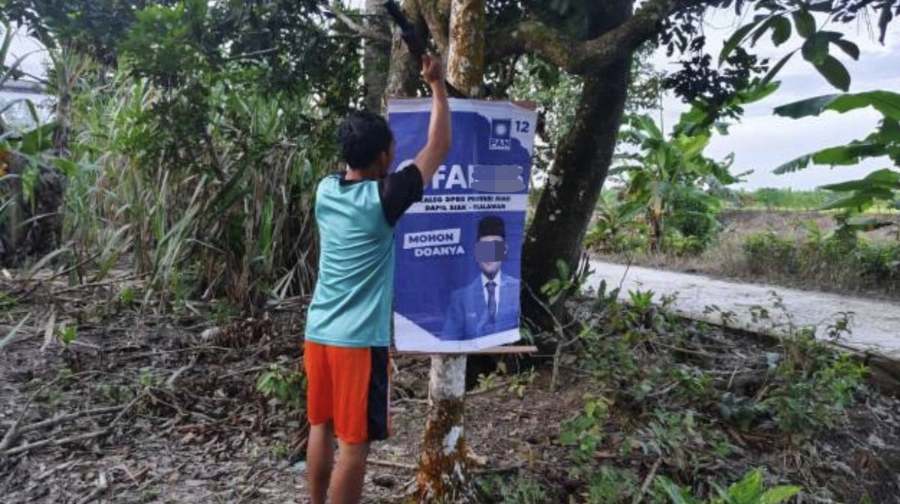 Bawaslu Siak Ingatkan Caleg dan Tim Pasang APK Tidak Membahayakan Pengguna Jalan