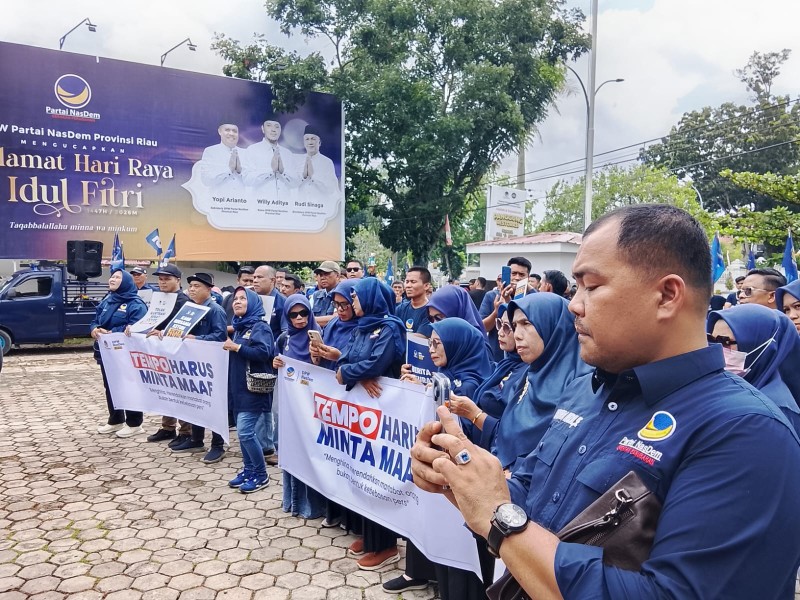 Dinilai Lecehkan Surya Paloh, NasDem Riau Desak Tempo Minta Maaf