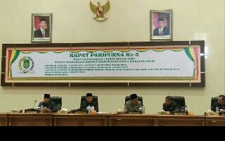 DPRD Inhil Gelar Rapat Paripurna Ke-5 Masa Persidangan I Tahun Sidang 2018
