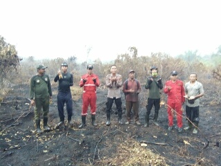 Tim Satgas Pemadam Gabungan Inhu Berhasil Padamkan Karhutla di Desa Talang Jerinjing