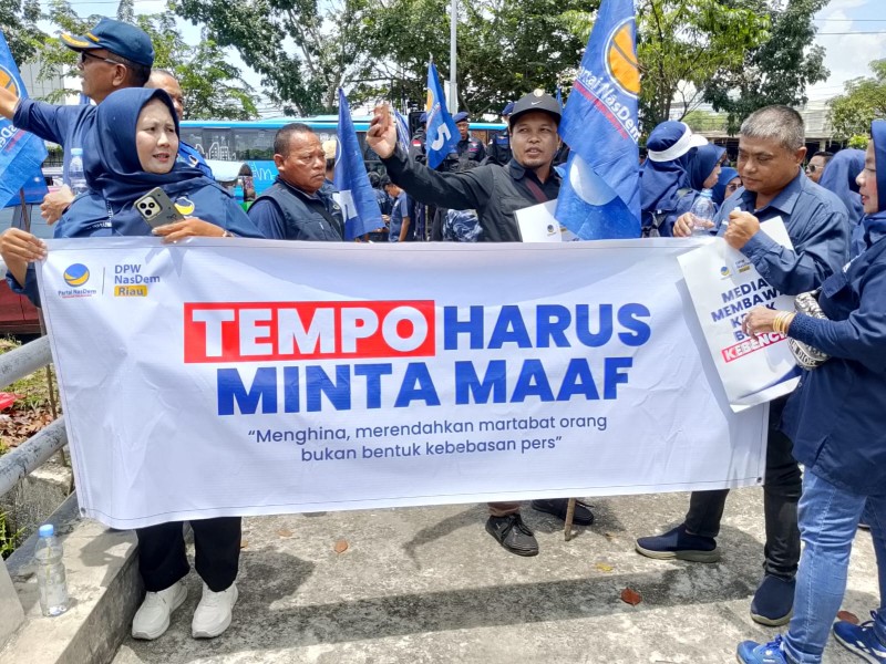 Kader NasDem Riau Sampaikan Aspirasi ke PWI, Soroti Etika Pemberitaan Tempo