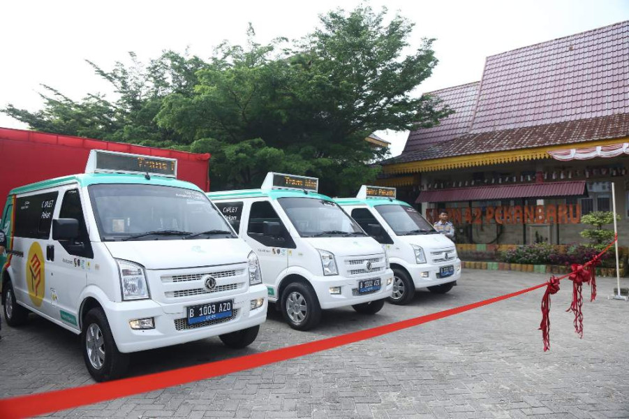 Era Baru Transportasi Hijau, Oplet Listrik Pertama Mengaspal di Pekanbaru