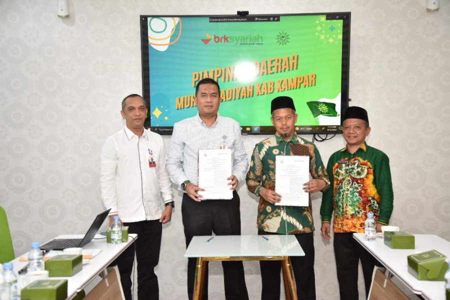 Cabang BRK Syariah Bangkinang Jalin Kerja Sama dengan PDM Muhammadiyah Kampar