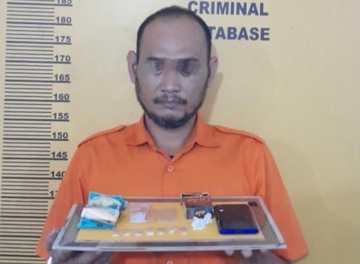 Kena Target Kasus Narkoba, Seorang Supir di Inhu Ditangkap di Kediamannya