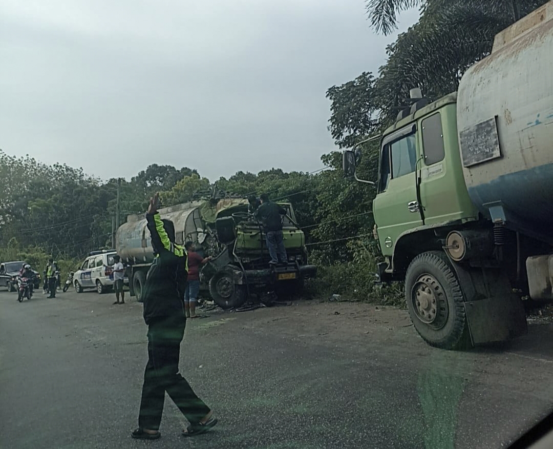 Kecelakaan Maut di Pematang Reba Inhu, Mobil Laga Kambing, Satu Tewas