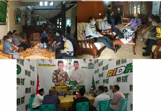 Kapolres Inhu Kunjungi Posko Cakada, Serahkan Buku Panduan Protokol Kesehatan Covid-19