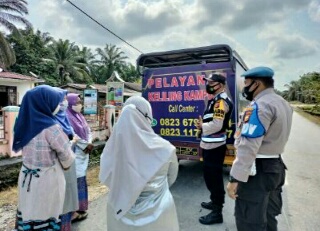 Warga Respon Positif Pelayanan LKB dan SKCK Keliling Polsek Koto Gasib