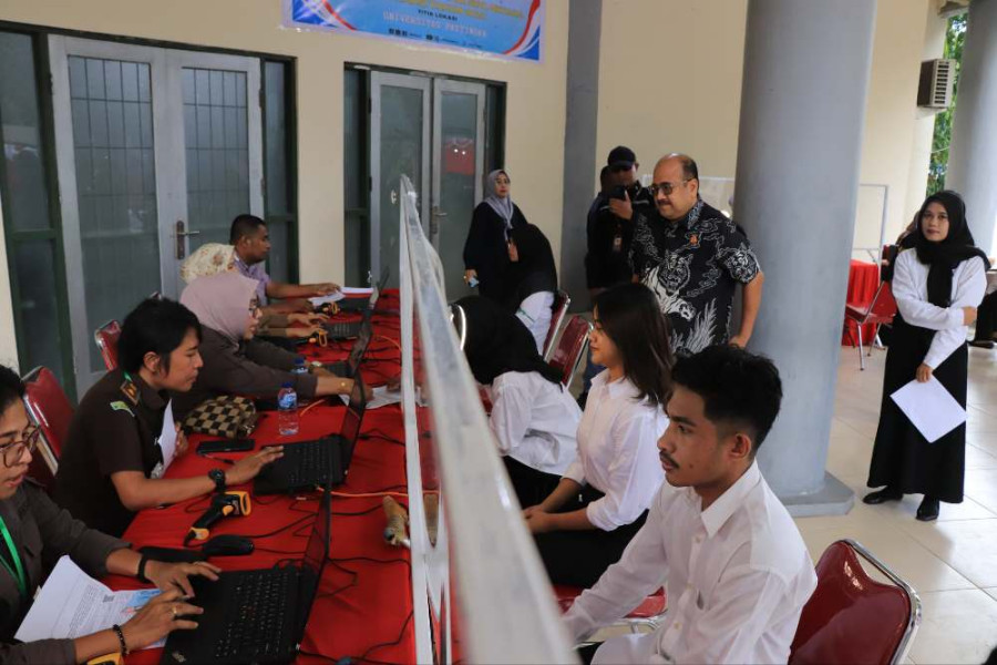 Ratusan Peserta Putra Putri Ikuti SKD CPNS Kejaksaan RI di Kejati Maluku