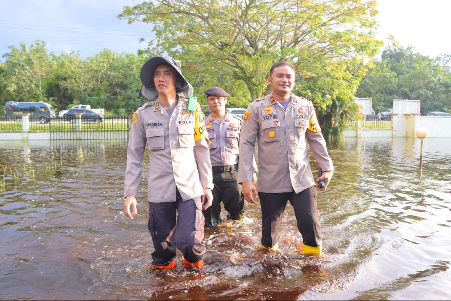 Puluhan TPS di Wilayah Kabupaten Rohil Riau Terendam Banjir