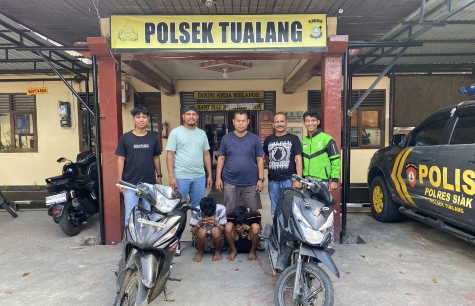 Pencurian Motor di Halaman Masjid Terbongkar, Polisi Amankan Dua Pelaku di Perawang