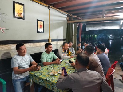 Pasca Pungut Suara, Kapolsek Rambah Samo Gelar Cooling System dengan Ketua NU Rohul