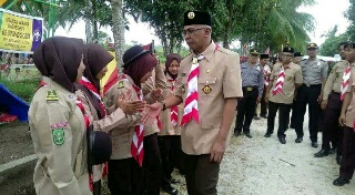 Pj Bupati Inhil Buka Kemah Prestasi Terpadu Gerakan Pramuka