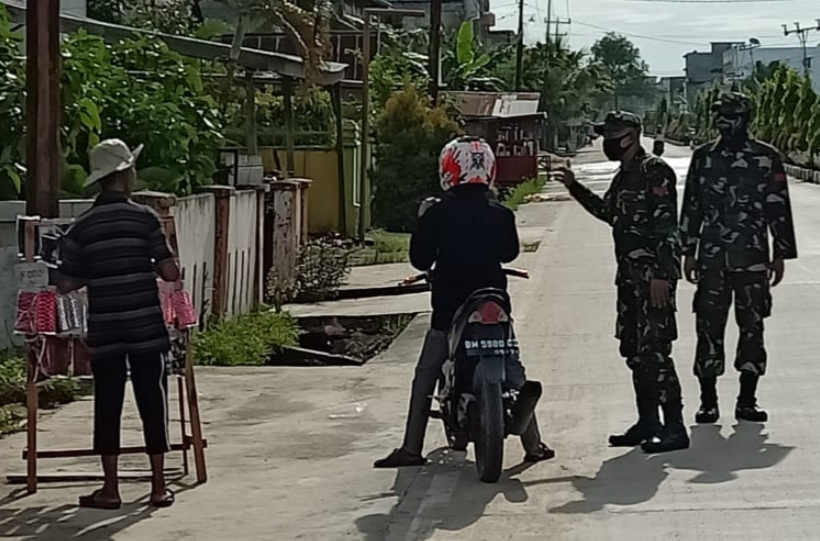 Cegah Covid-19, Kodim 0314/Inhil Gencar Lakukan Penertiban Wajib Masker di Sejumlah Ruas Jalan