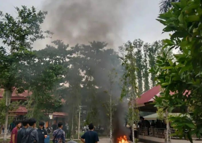 Dua Kelompok Mahasiswa Unri Ricuh, Korban Terluka Lapor Polisi